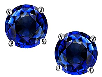 【中古】【輸入品・未使用】STAR K 10?Ktホワイトゴールド7?mmラウンドスクリューバックスタッドイヤリング