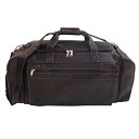 【中古】【輸入品・未使用】Piel 7708-CHC Chocolate Large Duffel Bag