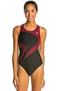 【中古】【輸入品・未使用】TYR 大人用 アライアンス T-スプライス マックスフィット 水着 ブラック/バーガンディ 30
