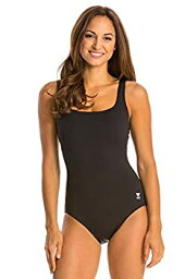 【中古】【輸入品・未使用】(18%カンマ% Black) - TYR Women's Solids Aqua Controlfit