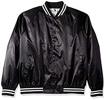 【中古】【輸入品・未使用】Augusta Sportswear メンズサテン野球ジャケット/ストライプ柄。 XX-Large ブラック