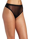 【中古】【輸入品・未使用】OnGossamerレディースメッシュHiカットパンティThong US サイズ: MD/LG (US 10-12) カラー: ブラック