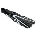 【中古】【輸入品・未使用】Mares Volo Race Full Foot Scuba Diving Fins%カンマ% Black/Blue Fog%カンマ...