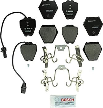 Bosch BP839 QuietCast プレミアム セミメタリック ディスクブレーキパッドセット アウディ用: 2000-2004 A6 Quattro%カンマ% 2001-2002 Allroad Qu