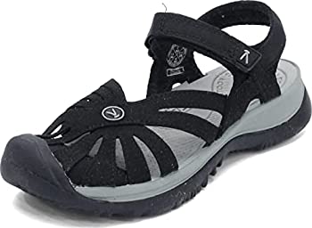 【中古】【輸入品・未使用】[キーン] ROSE SANDAL ローズ サンダル レディース 1008783 BLACK/NEUTRAL GRAY 23.5 cm