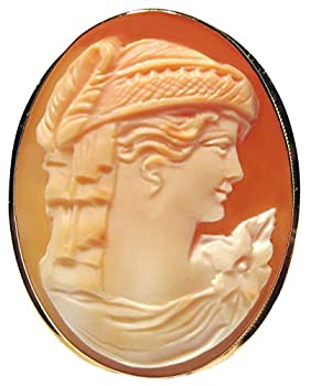 【中古】【輸入品・未使用】カメオ ブローチ ペンダント マスター彫刻 イタリアのアールデコ ソリッド ..