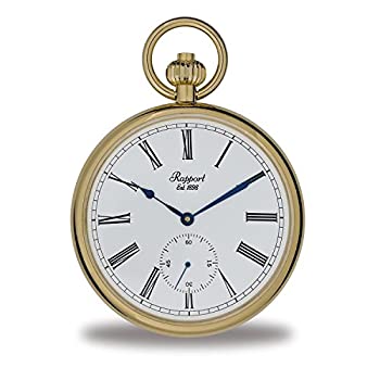 【中古】【輸入品・未使用】Rapport ヴィンテージ懐中時計 チェーン付き クラシック オックスフォード オープンフェイス 懐中時計 サブ秒付き ゴールド 【中古】【輸入品・未使用】Rapport ヴィンテージ懐中時計 チェーン付き クラシック オックスフォード オープンフェイス 懐中時計 サブ秒付き ゴールド