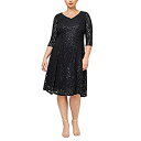 【中古】【輸入品・未使用】S.L. Fashions DRESS レディース US サイズ: 14W カラー: ブラック