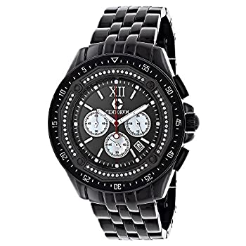 【中古】【輸入品・未使用】ブラックダイヤモンド腕時計クロノグラフ0.55?CT Centorumメンズ腕時計