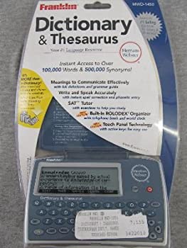 Franklin MWD-1450 Merriam-Web Dictionary Thesaurus%カンマ% downloadable content capability by Franklin Electronics 