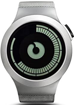 【中古】【輸入品・未使用】ZIIIRO Z0008WS サターンクローム メンズ デジタル メンズウォッチ