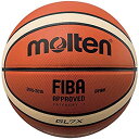 【中古】【輸入品・未使用】Molten レザーバスケットボール、オレンジ/タン、中間サイズ6、モデル:BGL6X