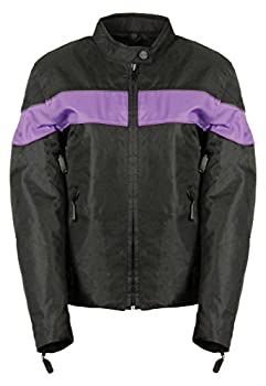 šۡ͢ʡ̤ѡBikers Edge Women's Nylon Jacket with Vents (Black/Purple%% Medium) 141¹͢