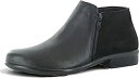 【中古】【輸入品・未使用】Naot Footwear レディース ヘルムブーツ%カンマ% Black Raven Lthr/ブラックスエード%カンマ% 11