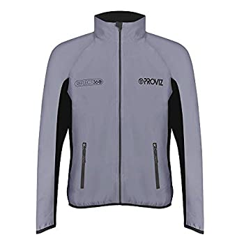 【中古】【輸入品・未使用】Provizメンズreflect360?Runningジャケット、シルバー、Large XL シルバー