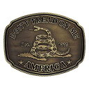 【中古】【輸入品・未使用】Montana Silversmiths American Gadsden Don't Tread on Me Heritage Attitude バックル