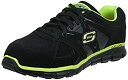 【中古】【輸入品・未使用】Skechers for Work Men's Synergy Ekron Work Shoe%カンマ%Black/Lime%カンマ%...