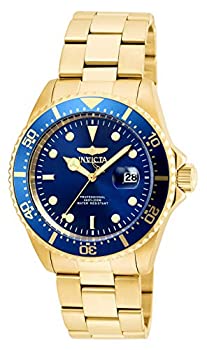 【中古】【輸入品・未使用】Invicta Men's 22063 Pro Diver Quartz 3 Hand Blue Dial Watch