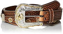 【中古】【輸入品・未使用】Nocona Belt Co. メンズ Nocona シルバースター スカロップ タンベルト US サイズ: 44 カラー: ブラウン
