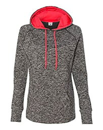 【中古】【輸入品・未使用】(Small%カンマ% Charcoal/Black) - J. America Ladies pullover hooded sweatshirt