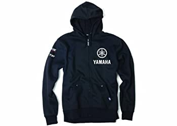 【中古】【輸入品・未使用】Factory Effex ジップアップスウェットシャツ ヤマハの音叉のロゴ入り X-Large ブラック 16-88256