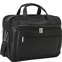 【中古】【輸入品・未使用】Le Donne Leather Oversized Laptop Brief One Size ブラウン TR-1012-BL