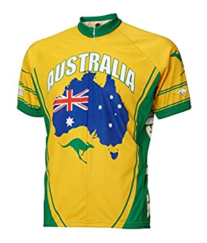 【中古】【輸入品・未使用】オーストラリアCycling Jersey by Worldジャージメンズ半袖 US サイズ: XL カラー: マルチカラー