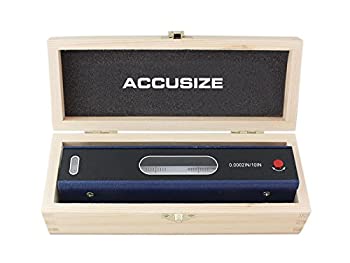 【中古】【輸入品・未使用】Accusize 工業用ツール 8インチ マスター精密レベル ボックス入り 精度：0.0002インチ/10インチ #S908-C685