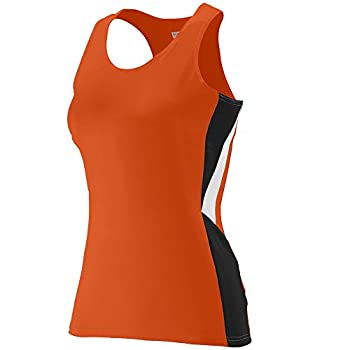 【中古】【輸入品・未使用】334 AG LAD SPRINT STRTCH JRSY TANK ORANGE/BLK/WHT L