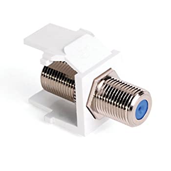 šۡ͢ʡ̤ѡLeviton 41084-FWF F-Type QuickPort Snap-In Adapter - Whit...