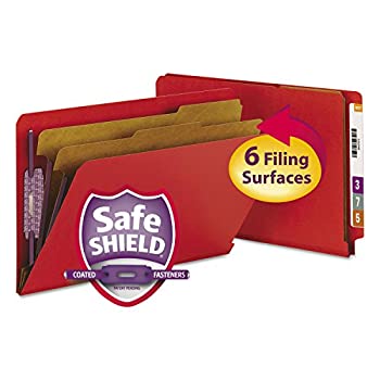 【中古】【輸入品・未使用】smd29783???Smead 29783明るい赤エンドタブ厚紙フォルダ分類withフォルダー..