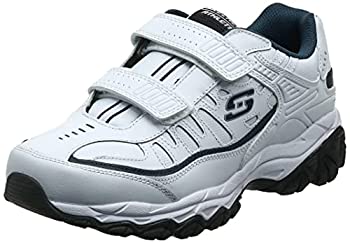 【中古】【輸入品・未使用】Skechers Men's After BURN M.FIT - FINAL CUTシューズ、ホワイト/ネイビー、12 4E US