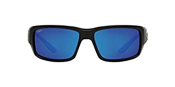 【中古】【輸入品・未使用】Costa Del Mar TF11OBMP ファンタイルメンズブラックフレームブルーミラー580Pレンズ長方形偏光サングラス