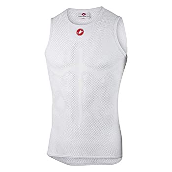 【中古】【輸入品・未使用】Castelli コアメッシュ 3 ノースリーブ ベースレイヤー - メンズ ホワイト S/M