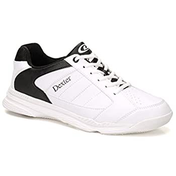 šۡ͢ʡ̤ѡ(White/Black%% Size 7.5/Medium) - Dexter Mens Ricky IV Bowling Shoes- Grey/Blue