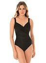 【中古】【輸入品・未使用】Miraclesuit 6516663 Must Haves Sanibel Black Underwired Shaping Swi...