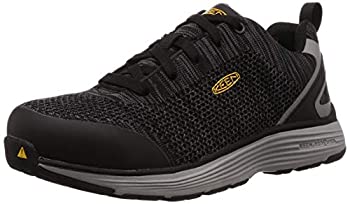 【中古】【輸入品・未使用】KEEN Utility メンズ スパルタ ロー合金 つま先 ワークシューズ%カンマ% ブラック/グレーフランネル。%カンマ% 12 Wide