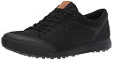 【中古】【輸入品・未使用】ECCO メンズ ストリートレトロ Hydromax ゴルフシューズ%カンマ% ブラック キャメル ヌバック%カンマ% 12-12.5