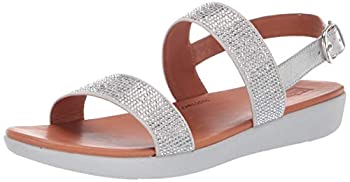 【中古】【輸入品・未使用】FitFlop レディース Barra クリスタルサンダル US サイズ: 10 カラー: シルバー