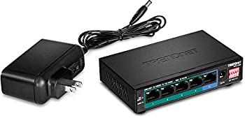 【中古】【輸入品 未使用】Trendnet TPE-LG50 network switch Gigabit Ethernet (10/100/1000) Black Power over Ethernet (PoE)