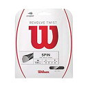 【中古】【輸入品・未使用】Wilson Revolve ツイストテニスストリングセット 16 Gauge グレー