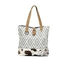 【中古】【輸入品・未使用】Myra Bag バケーション アップサイクル キャンバス&牛革トートバッグ S-1347