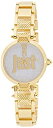 yÁzyAiEgpzJust Cavalli Women's Just Mio Gold-Tone Steel Bracelet Case Quartz Silver-Tone Dial Watch JC1L076M0135
