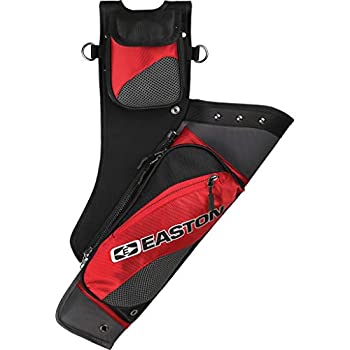 【中古】【輸入品・未使用】Easton デラックステイクダウンヒップ矢筒 ベルト付き レッド RH