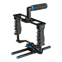 【中古】【輸入品・未使用】DLC dl-gb3?HDSLRカメラギアボックスビデオケージstabilizationリグトップハンドルと15?mmロッド