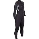 yÁzyAiEgpz(14) - Women's Thermoprene Pro Wetsuit 5mm Back Zip Fullsuit Black