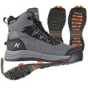 【中古】【輸入品・未使用】Korkers メンズ Verglas Ridge W/Snowtrac Icetrac ソール 12 グレー