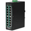 【中古】【輸入品・未使用】TRENDnet 16ポート 硬化インダストリアル アンマネージド ギガビット 10/100/1000Mbps DIN-Rail スイ...