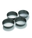 【中古】【輸入品・未使用】CHICAGO METALLIC 26704 Perforated Deep Dish Pizza Pan Set%カンマ% Silv...