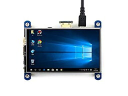 【中古】【輸入品・未使用】Waveshare 4インチ HDMI LCD 抵抗 タッチスクリーン 800x480 HDMIインターフェース IPSスクリーン Raspberry Pi 3 B/2B/B +/B用